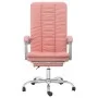 Pink synthetic leather reclining office chair by vidaXL, Office chairs - Ref: Foro24-349721, Price: 118,83 €, Discount: %