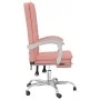 Pink synthetic leather reclining office chair by vidaXL, Office chairs - Ref: Foro24-349721, Price: 118,83 €, Discount: %