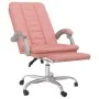Pink synthetic leather reclining office chair by vidaXL, Office chairs - Ref: Foro24-349721, Price: 118,83 €, Discount: %