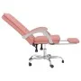 Pink synthetic leather reclining office chair by vidaXL, Office chairs - Ref: Foro24-349721, Price: 118,83 €, Discount: %