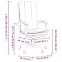 Silla de oficina reclinable cuero sintético rosa de vidaXL, Sillas de oficina - Ref: Foro24-349721, Precio: 120,54 €
