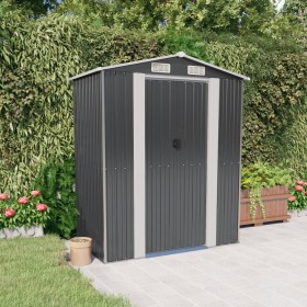 Gartenhaus aus verzinktem Stahl Anthrazit 192x108x223 cm von vidaXL, Schuppen - Ref: Foro24-319271, Preis: 219,71 €, Rabatt: %