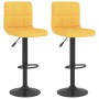 Taburetes de cocina 2 unidades tela amarillo mostaza de vidaXL, Taburetes de cocina - Ref: Foro24-334289, Precio: 127,68 €, D...