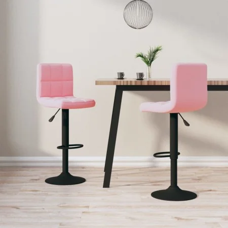 Küchenhocker 2 Einheiten rosa Samt von vidaXL, Küchenhocker - Ref: Foro24-334310, Preis: 119,09 €, Rabatt: %