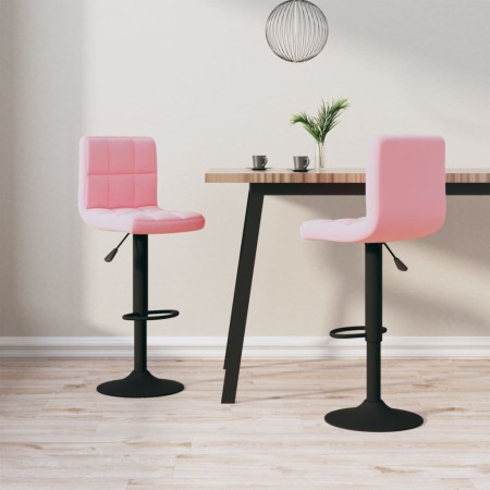 Küchenhocker 2 Einheiten rosa Samt von vidaXL, Küchenhocker - Ref: Foro24-334310, Preis: 118,13 €, Rabatt: %