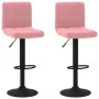 Kitchen stools 2 units pink velvet by vidaXL, Kitchen stools - Ref: Foro24-334310, Price: 119,09 €, Discount: %