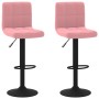 Küchenhocker 2 Einheiten rosa Samt von vidaXL, Küchenhocker - Ref: Foro24-334310, Preis: 118,13 €, Rabatt: %