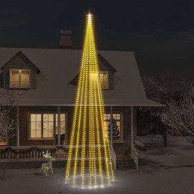 Árbol de Navidad en asta de bandera 1134LED blanco cálido 800cm