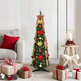 Árbol de Navidad artificial con 50 LED Verde 120 cm PVC en Arboles de navidad | Comprar online en Foro24