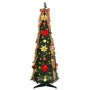 Árbol de Navidad artificial con 50 LED Verde 120 cm PVC