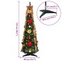 Árbol de Navidad artificial con 50 LED Verde 120 cm PVC