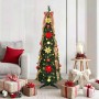 Árbol de Navidad artificial con 100 LED Verde 150 cm PVC