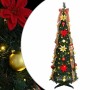 Árbol de Navidad artificial con 100 LED Verde 150 cm PVC