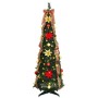 Árbol de Navidad artificial con 100 LED Verde 150 cm PVC