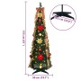 Árbol de Navidad artificial con 100 LED Verde 150 cm PVC