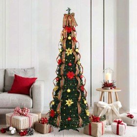 Árbol de Navidad artificial con 150 LED Verde 180 cm PVC en Arboles de navidad | Comprar online en Foro24