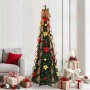 Árbol de Navidad artificial con 200 LED Verde 210 cm PVC