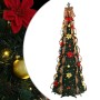 Árbol de Navidad artificial con 200 LED Verde 210 cm PVC