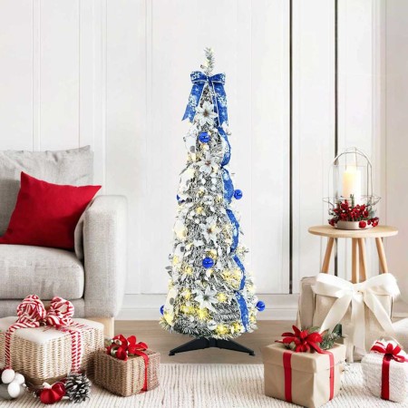 Árbol de Navidad artificial con 50 LED Verde 120 cm PVC