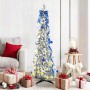 Árbol de Navidad artificial con 100 LED Verde 150 cm PVC