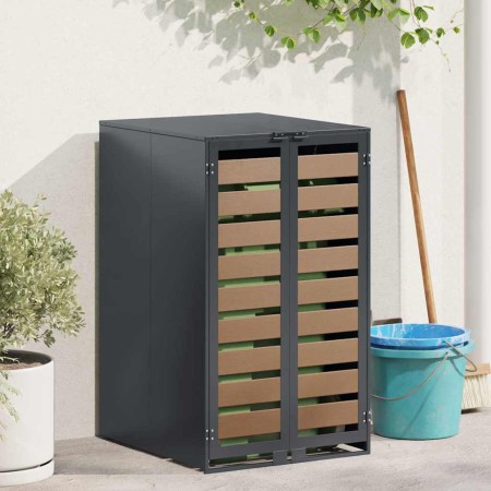 Almacenamiento de Contenedor Rodante con Tapa Abatible a Gas