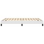 Bettgestell aus weißem Kunstleder, 140 x 190 cm von vidaXL, Betten und Lattenroste - Ref: Foro24-346899, Preis: 100,14 €, Rab...