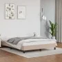 Cappuccino synthetic leather bed frame 140x190 cm by vidaXL, Beds and slatted bases - Ref: Foro24-346903, Price: 101,01 €, Di...