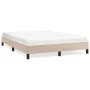 Cappuccino synthetic leather bed frame 140x190 cm by vidaXL, Beds and slatted bases - Ref: Foro24-346903, Price: 101,01 €, Di...