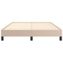 Cappuccino synthetic leather bed frame 140x190 cm by vidaXL, Beds and slatted bases - Ref: Foro24-346903, Price: 102,93 €, Di...