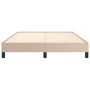 Cappuccino synthetic leather bed frame 140x190 cm by vidaXL, Beds and slatted bases - Ref: Foro24-346903, Price: 101,01 €, Di...