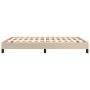 Cappuccino synthetic leather bed frame 140x190 cm by vidaXL, Beds and slatted bases - Ref: Foro24-346903, Price: 102,93 €, Di...