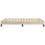 Cappuccino synthetic leather bed frame 140x190 cm by vidaXL, Beds and slatted bases - Ref: Foro24-346903, Price: 101,01 €, Di...