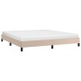 Cappuccino synthetic leather bed frame 160x200 cm by vidaXL, Beds and slatted bases - Ref: Foro24-346915, Price: 120,66 €, Di...