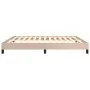 Cappuccino synthetic leather bed frame 160x200 cm by vidaXL, Beds and slatted bases - Ref: Foro24-346915, Price: 113,21 €, Di...