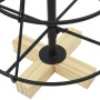 Árbol Cono de Navidad con soporte Negro 60 cm Acero