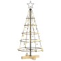 Árbol Cono de Navidad con soporte Negro 90 cm Acero