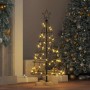 Árbol Cono de Navidad con soporte Negro 90 cm Acero