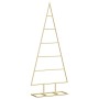 Árbol de Navidad de metal con soporte Dorado 90 cm