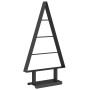 Árbol de Navidad de metal con soporte Negro 60 cm Acero
