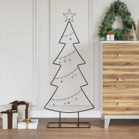 Árbol de Navidad de metal con soporte Negro 125 cm Acero en Arboles de navidad | Comprar online en Foro24