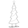 Árbol de Navidad de metal con soporte Negro 125 cm Acero