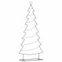 Árbol de Navidad de metal con soporte Negro 210 cm Acero