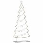 Árbol de Navidad de metal con soporte Negro 210 cm Acero
