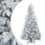 Árbol de Navidad artificial plegable cubierto de nieve 180 cm