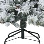 Árbol de Navidad artificial plegable cubierto de nieve 180 cm