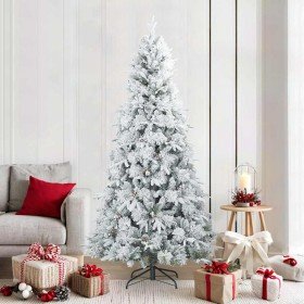 Árbol de Navidad artificial plegable cubierto de nieve 210 cm en Arboles de navidad | Comprar online en Foro24