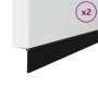Sellos de cepillo para puertas autoadhesivos 2 pcs Marrón
