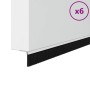 Sellos de cepillo para puertas autoadhesivos 6 pcs 100 cm