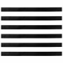 Sellos de cepillo para puertas autoadhesivos 6 pcs 100 cm
