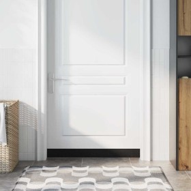 Sellos de cepillo para puertas autoadhesivos 2 pcs Negro 100 cm